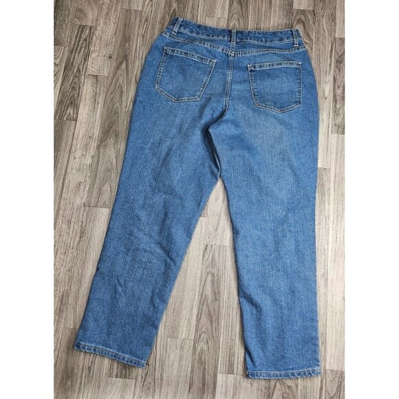 NOBO No Boundaries Juniors Size 11 Whiskered Straight Leg Denim Blue Jeans - Picture 2 of 11